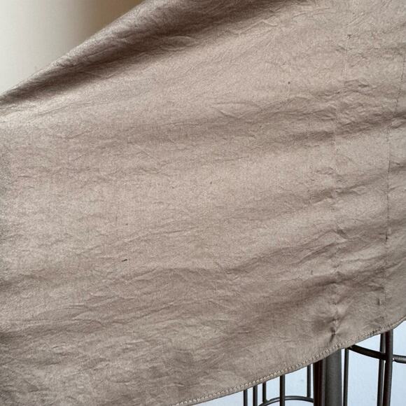 HELMUT LANG Minimalist Taupe Asymmetric Sleeveless Mini Shift Dress - Picture 10 of 13